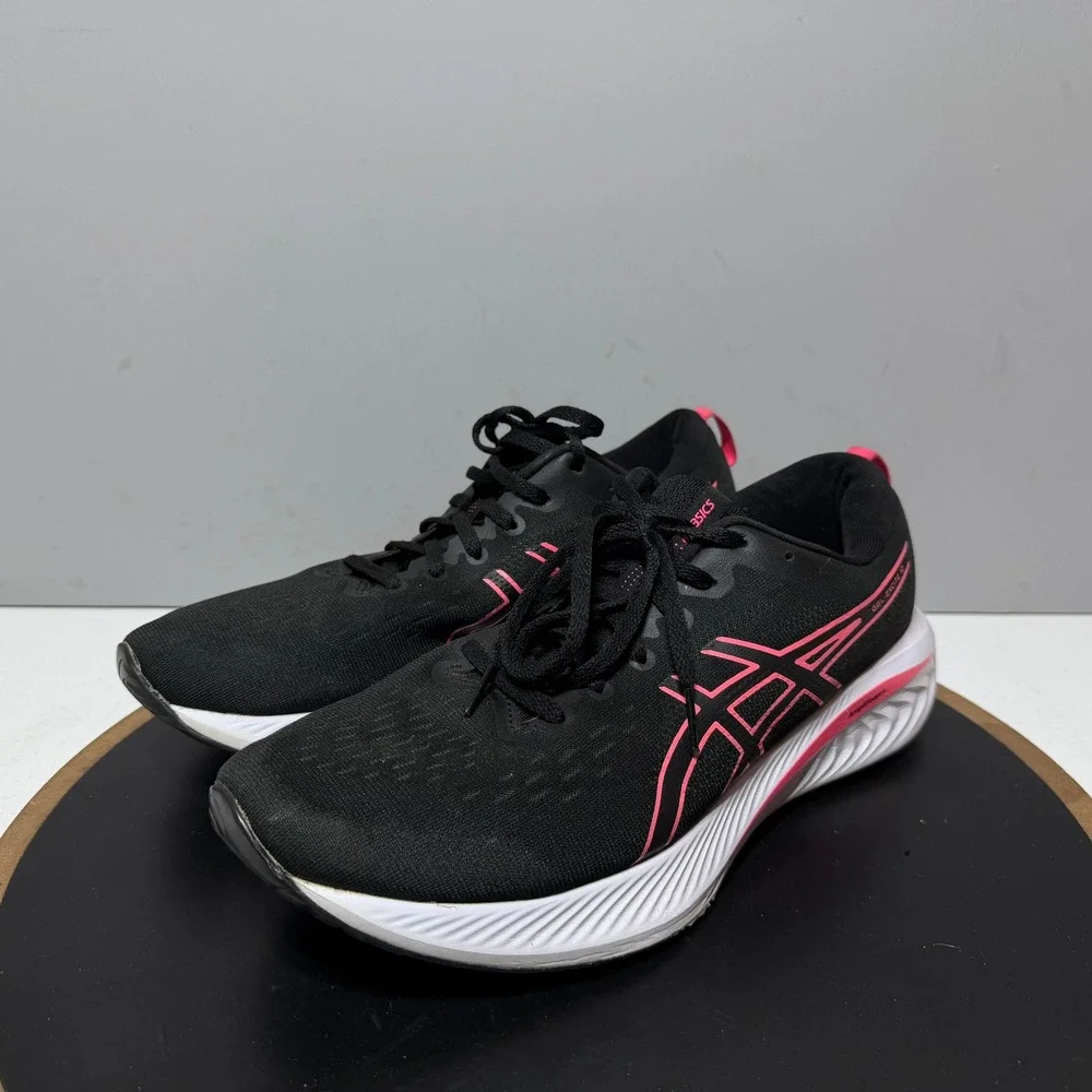 Asics Gel-Excite 10 Women Size 11‎ Running Shoes Black Pink Athletic Athleisure